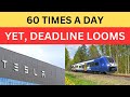 Tesla To Operate Giga Berlin Train 60 Times a Day, But Public Deadline Nears