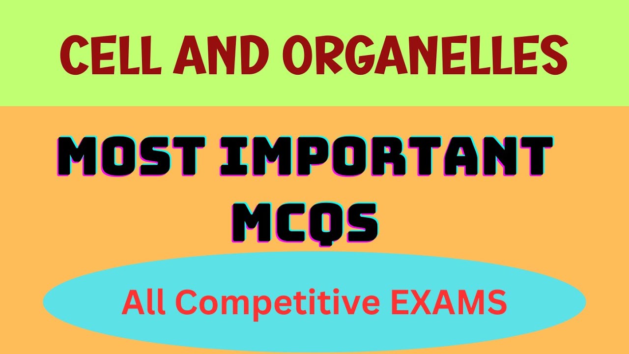 cell and organelles// mcqs// all competitive exams - YouTube