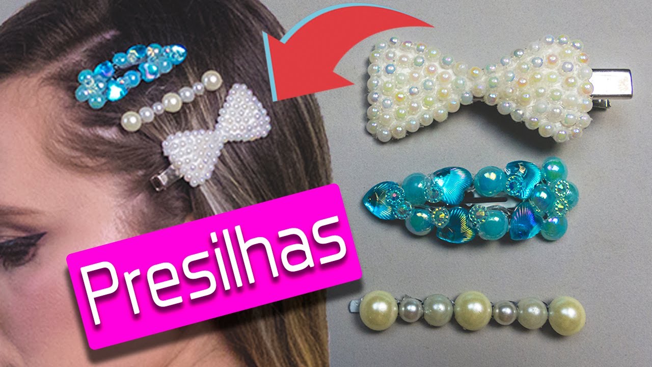 COMO FAZER presilha de cabelo - DIY [FÁCIL] - YouTube