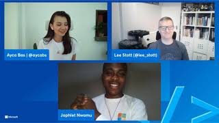 Student Ambassador shows survey solution built with Power Platform and Microsoft Teams