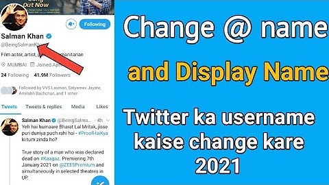 How to change Twitte @username | Twitter profile ka username kaise change kare 2021 guide in Hindi