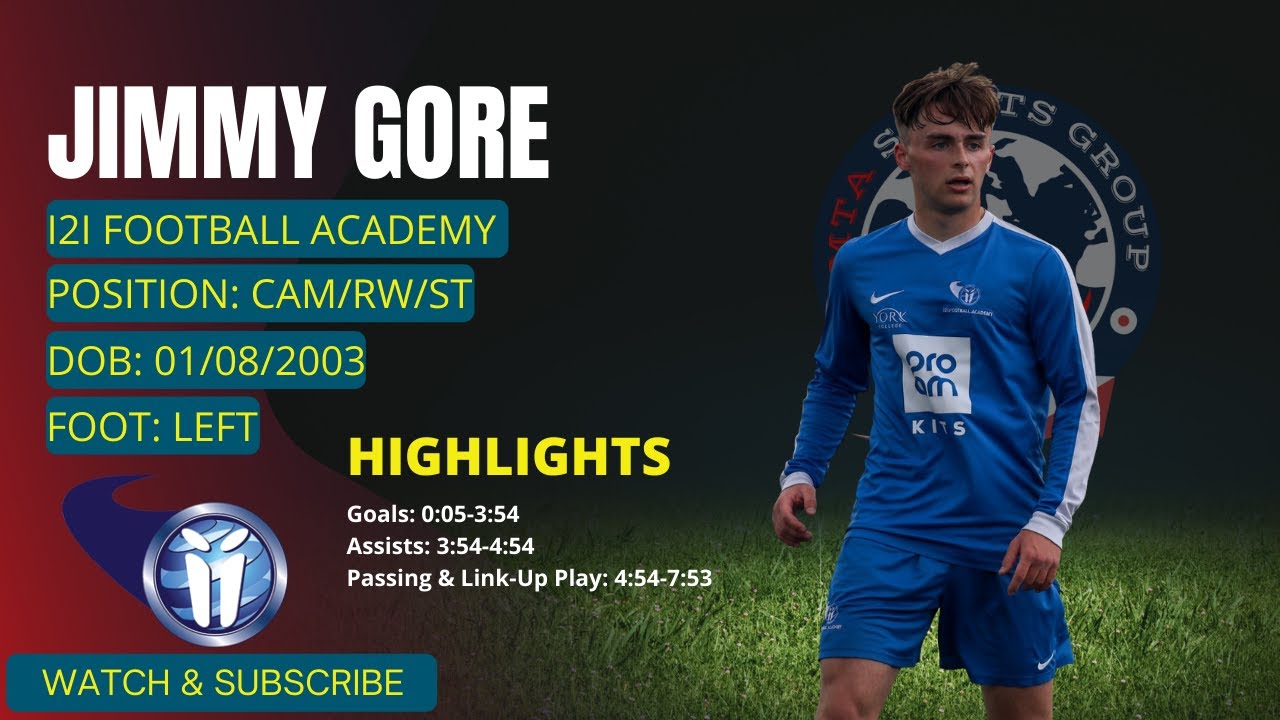 Jimmy Gore Football/Soccer Highlights