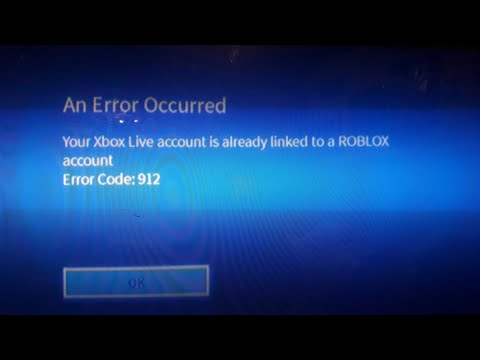 Ellende chef Laatste Fixed Roblox Error Code 912 | 913 | Your Xbox live account is already linked  to a Roblox account - YouTube