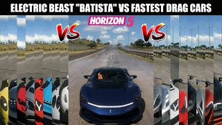 THE ITALIAN ELECTRIC BEAST | BATISTA VS THE BEST DRAG CARS | FORZA HORIZON 5 ULTIMATE DRAG BATTLES