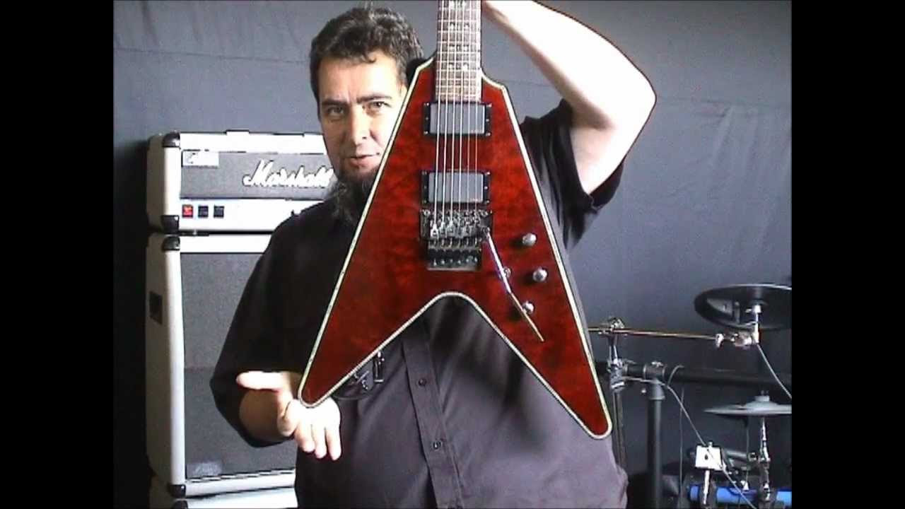 Anvil Project - Schecter V-1 FR Hellraiser review - YouTube