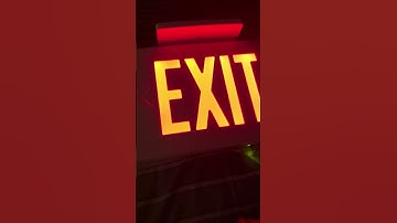 Testing my two Dual-Lite LX exit signs #shorts