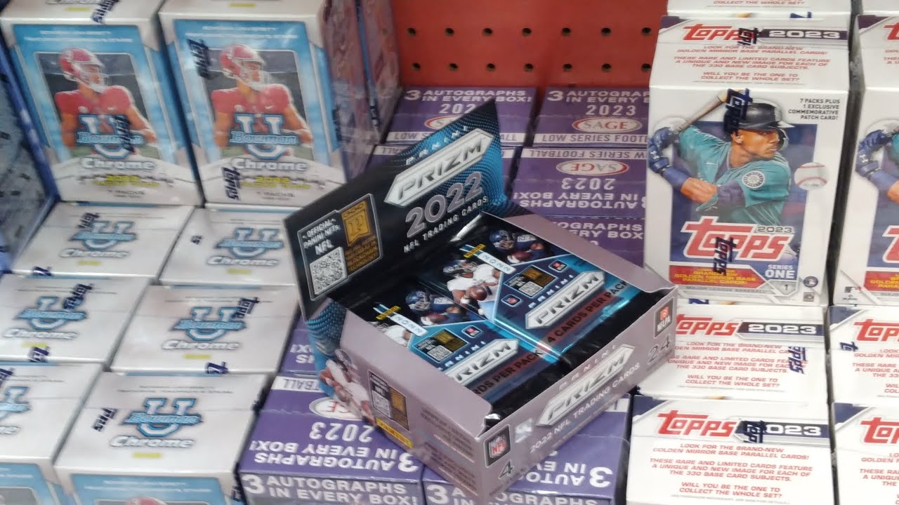 Finding the rarest box of football cards at Target! Sweet PC pulls
