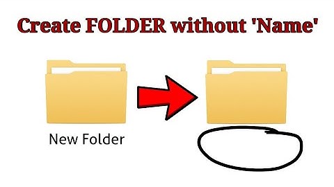 Create Folder without 