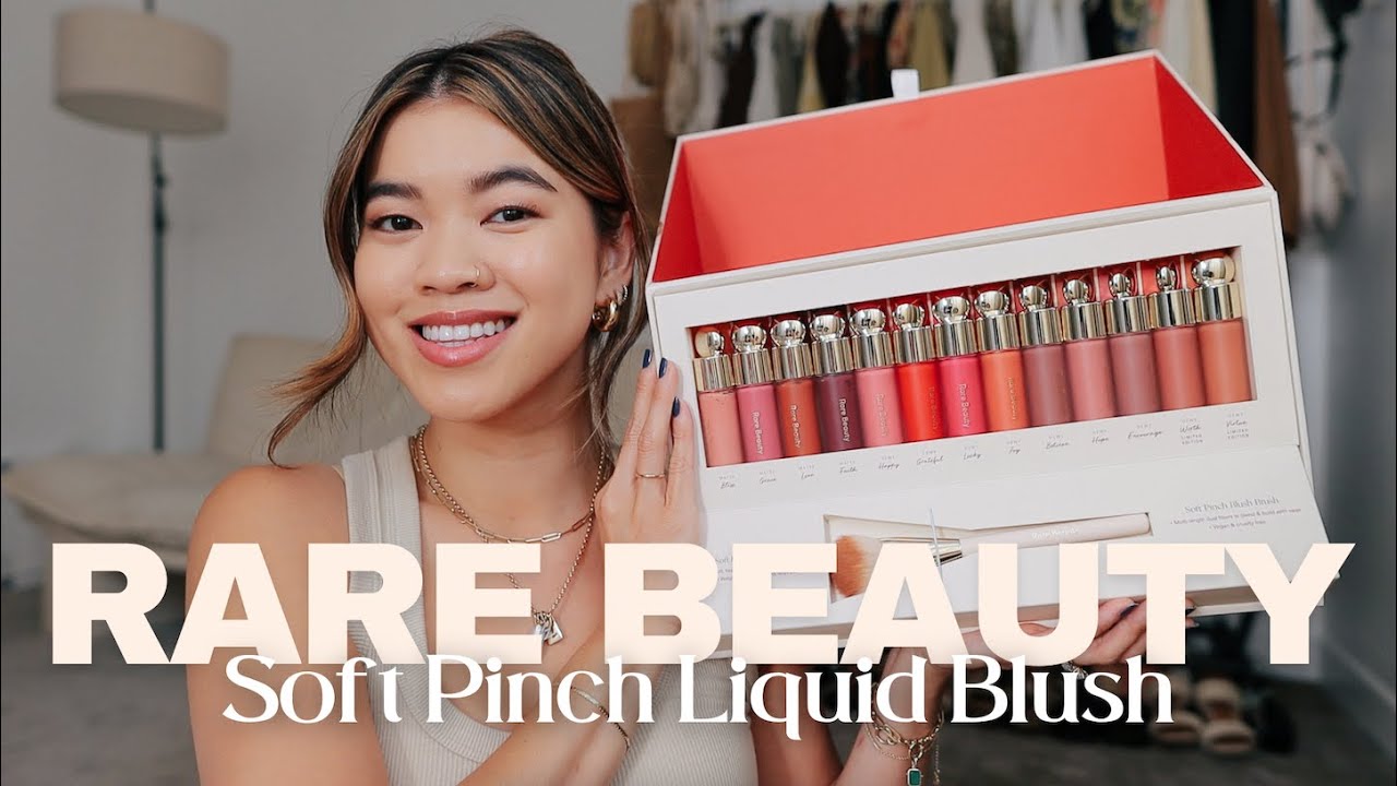 Rare Beauty Soft Pinch Liquid Blush  Every Single Shade - Swatches &  Application of all 13 shades! 