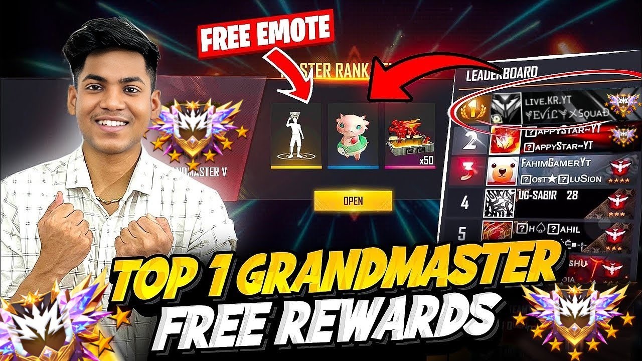 FREE FIRE LIVE BR RANK PUSH TOP 1 GRANDMASTER 🎯 #gyangaming # ...