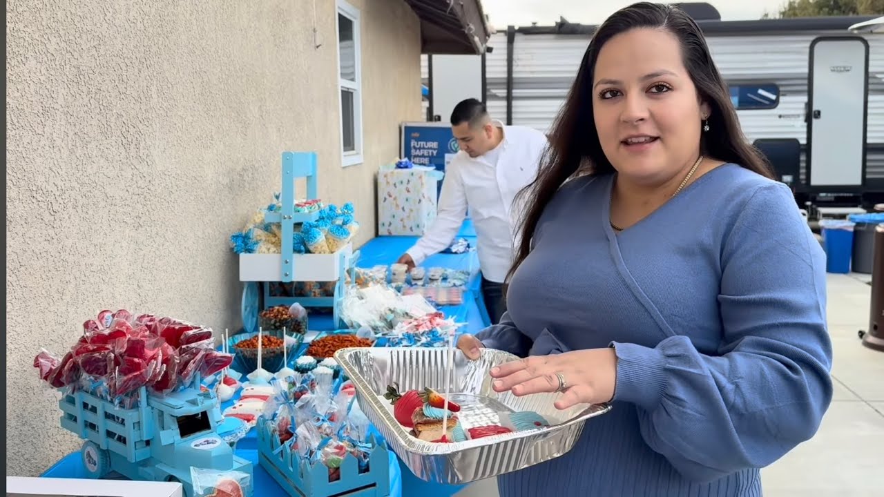 EN EL BABY SHOWER DE ISA Y EDGAR LES MANDARON POSTRES DESDE ROSARITO @taquerialabonita9859 