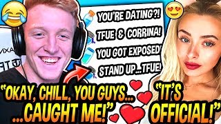 Tfue DENIES That He&#39;s DATING Corrina Kopf BUT Then He Gets *EXPOSED* By His Chat *LIVE* On STREAM!