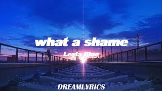 What a Shame (Lyrics) - Leyla Blue