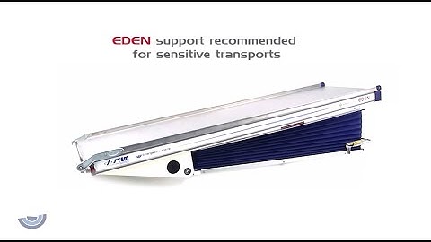 Shock absorbing stretcher support for ambulances mod. EDEN