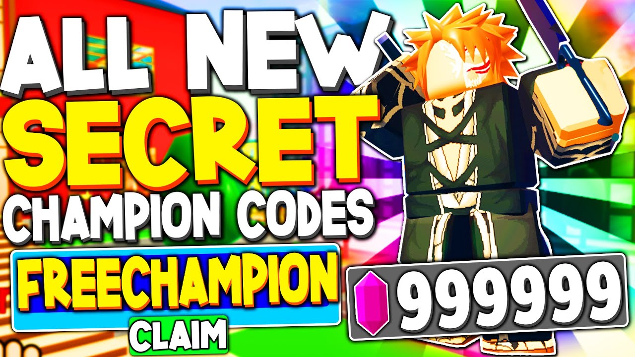 ALL NEW SECRET CHAMPION CODES In ANIME FIGHTING SIMULATOR ROBLOX CODES YouTube