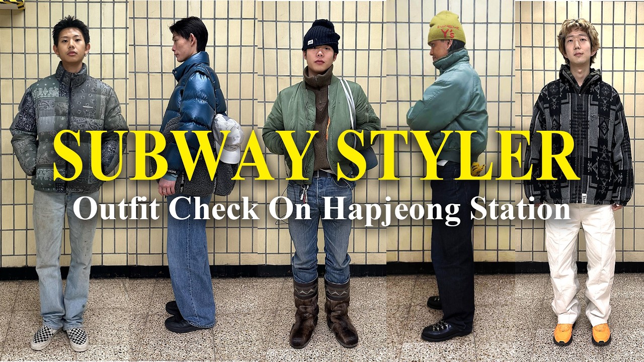 [SUB] 합정역에서 옷 제일 야마있게 잘 입는 사람들 | Hapjeong Station Outfit Check