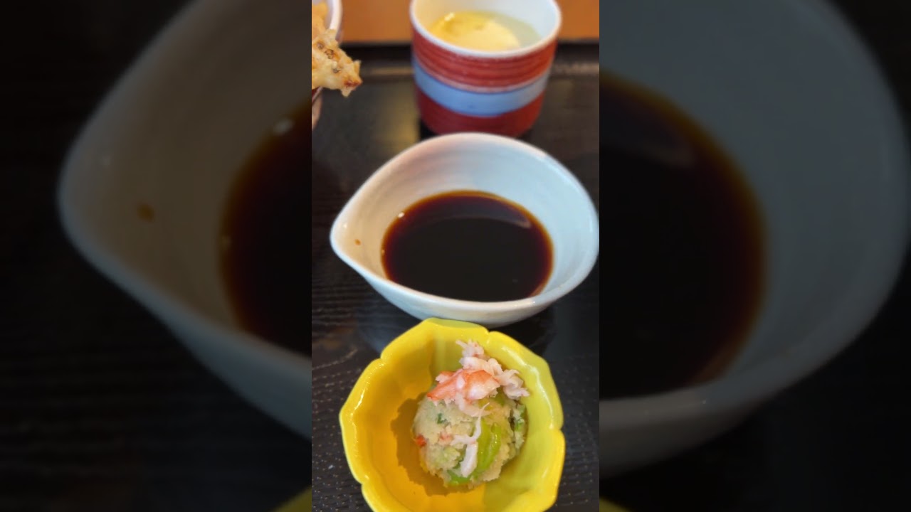 🌸【和食さと】桜エビ天丼セットが最高すぎた‼️サクサク天ぷらと和食の旨さに感動😋✨