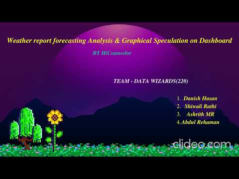 Weather Forecasting Analysis and Visualization