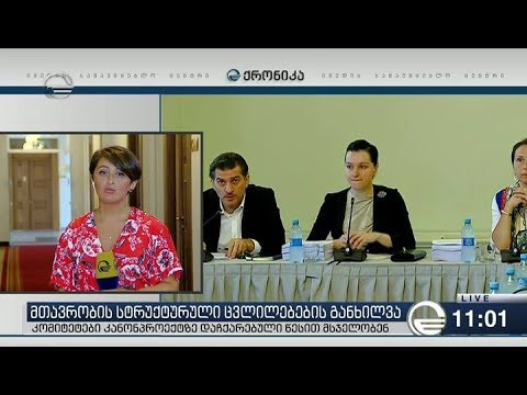 საპარლამენტო კომიტეტებში მცირე მთავრობის საკანონმდებლო ინიციატივას განხილვა დაიწყო