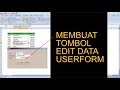 Cara Membuat Tombol Edit Pada Userform Excel