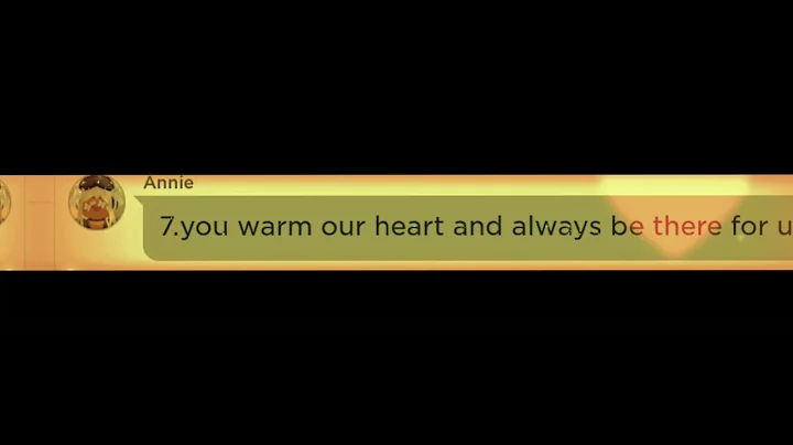 The kindest words Ive ever heard  @Annabel Flores