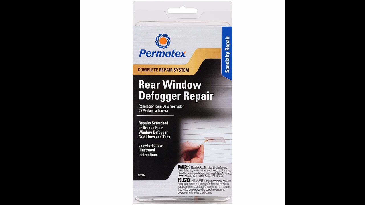 How to use Permatex Rear Defogger repair kit - YouTube