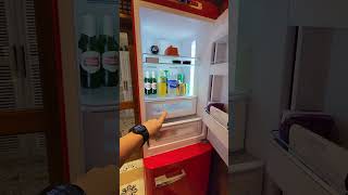 Smeg Refrigerator #refrigerator #appliances #kitchen #red #vintage #red #smeg #freezer #house