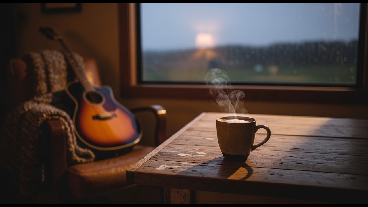 Soft Acoustic Music to Unwind & Relax | Cozy Coffee, Calm Evening Ambience
