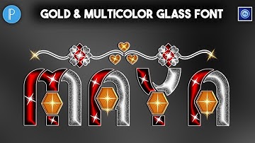 Stylish Glass Font Editing On Mobile Using PixelLab Ps Touch Ps cc Glass Font Name | Zarraq Creation