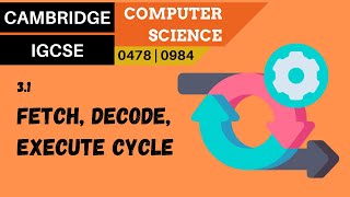 28. CAMBRIDGE IGCSE (0478-0984) 3.1 Fetch-decode-execute cycle