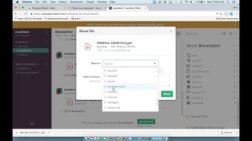 Slack Channel Features