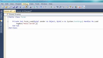 Visual Basic 2010 Tutorial 1 - Hello World