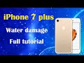 how to troubleshoot and fix a water damaged iphone 7 plus  full tutorial step by step