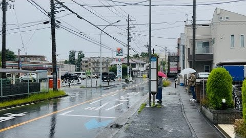 Relaxing rain sounds | Study, Relaxation, Meditation | Walking tour in Japan 4K HDR