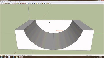How to design a Half-Pipe in Google Sketch Up 8 with instructions HD