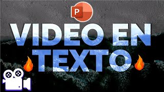 DISEÑOS UNICOS! Aprende a usar VIDEOS DENTRO DE TEXTOS con POWERPOINT Muy Facil.