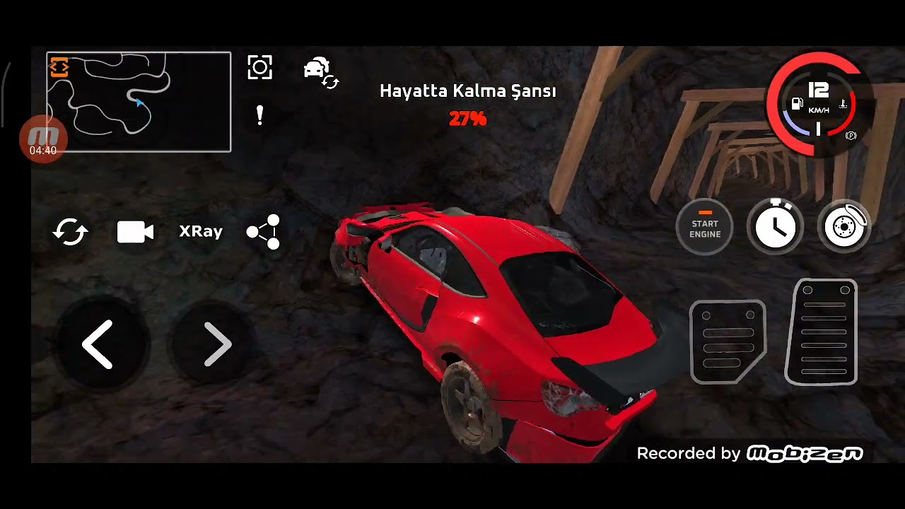 Tünelin içinde kaza yapmadan geçmeye çalışıyorum