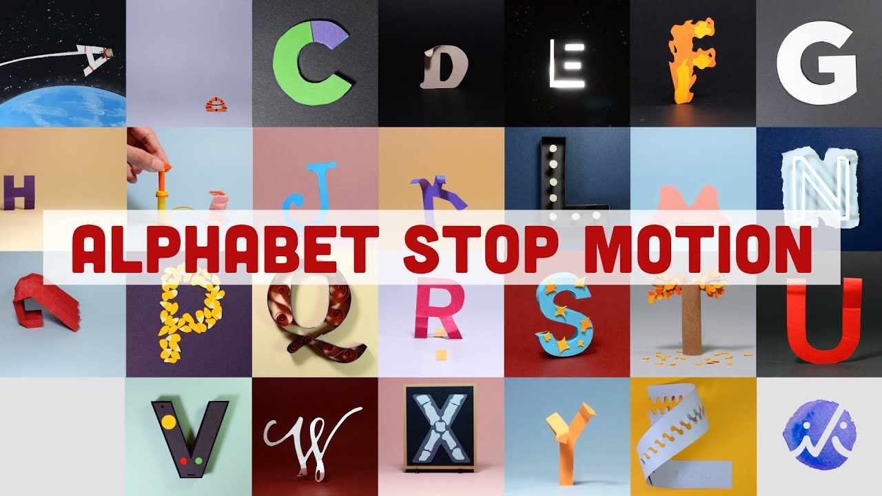 ข้อความ ยินดี ต้อนรับ เคลื่อนไหว  New Update  Alphabet - Stop Motion Animation