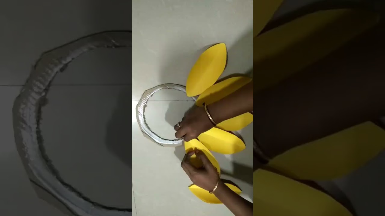 Sunflower fancy dress crafts #craft #sunflower #dress #diy #homemade #shortvideo