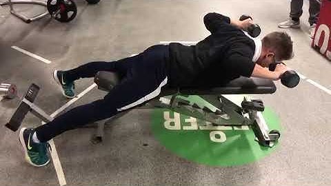Prone row with external rotation