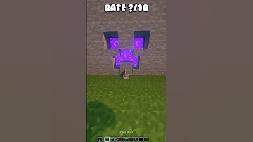 Minecraft creeper nether portal  #shorts #minecraft #viral
