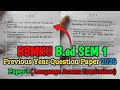 bbmku b.ed sem 1 question paper | b.ed sem 1 language across the curriculum | bbmku B.ed PYQ Paper