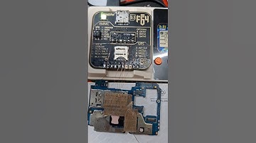 Samsung SM-A135F Bit B Connect isp EMMC Easy With F64 Box(Dat0,Cmd,Clk,Rst,Vcc,Vccq,Gnd)