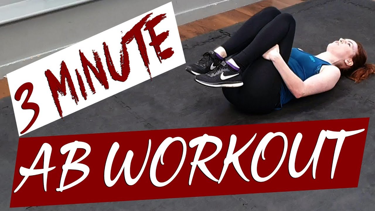 3 Minute Ab Workout! YouTube 3 Minute Ab Workout! YouTube