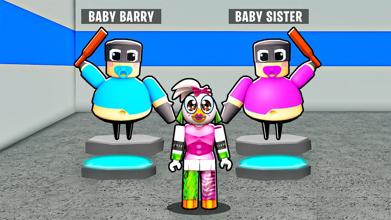 VIRAMOS A BEBÊ POLICIAL FOFA DO ROBLOX!! GIRL BARRY'S BABY PRISON