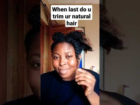 how to trim short natural hair very easy - YouTube