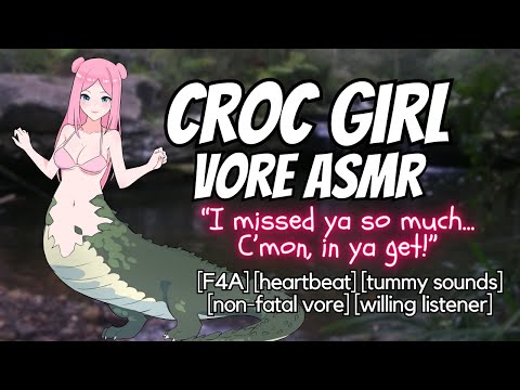 Croc Girl Missed You So Much! Vore ASMR Roleplay