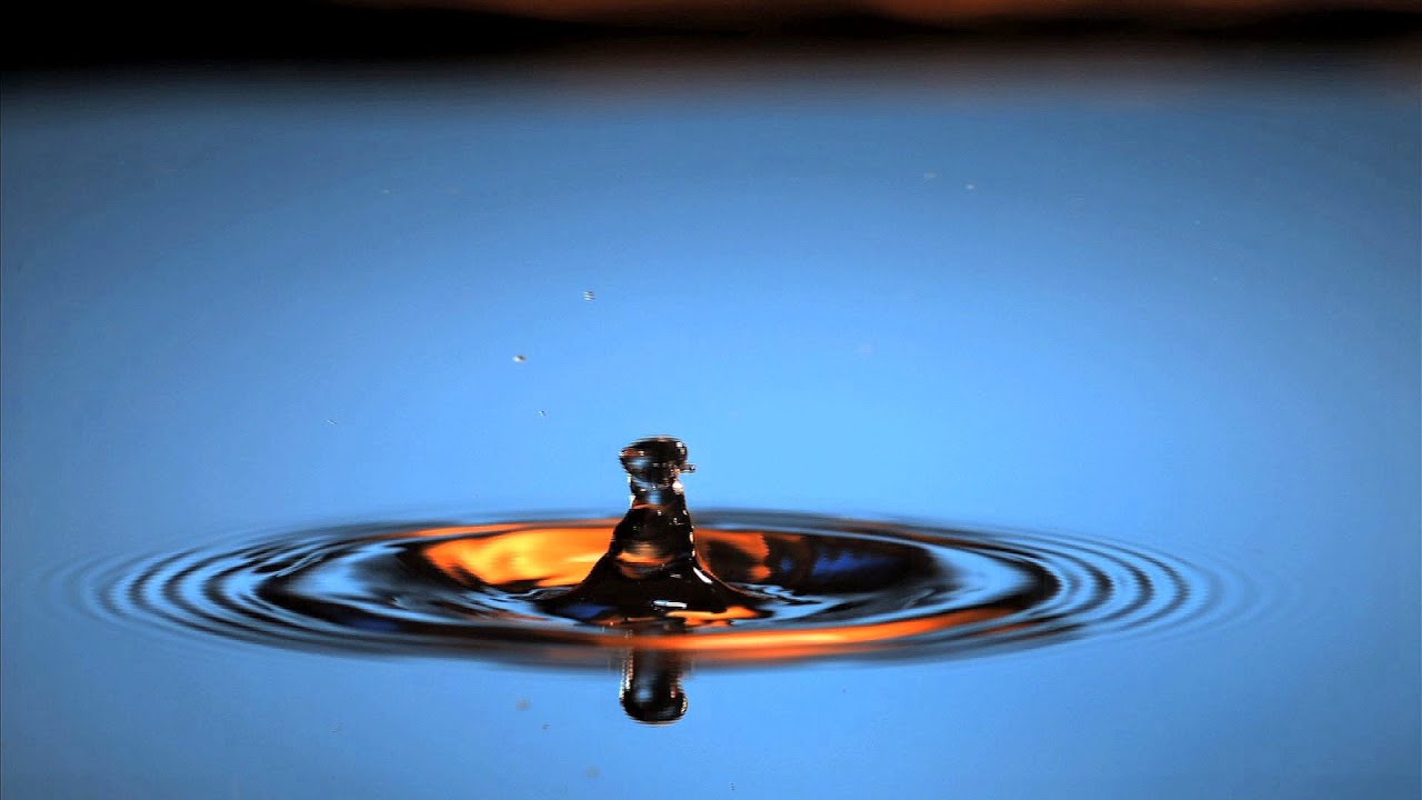 Slow motion water droplet YouTube