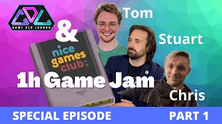 GDL Attempts Nice Games Clubs 1hr Game Jam Challenge - Part 1 - #92 - Game Dev London Podcast