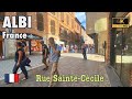 Albi france    walking tour 4k  rue saintececile